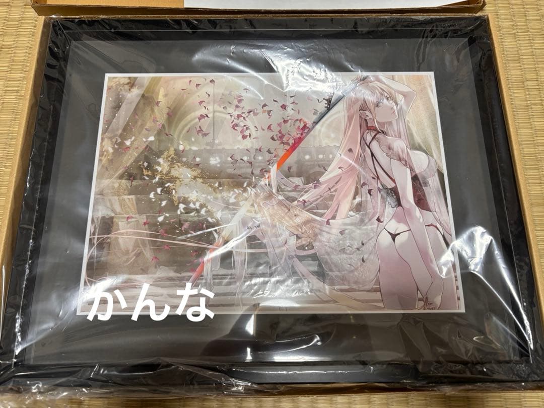 h*6様 化物語 推しちゃれ A賞 額装高精細複製画 キャラファイングラフ A0