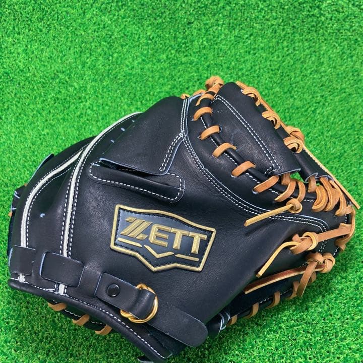 ZETT ゼット 捕手用 キャッチャーミット 右投げ 硬式グローブ　696