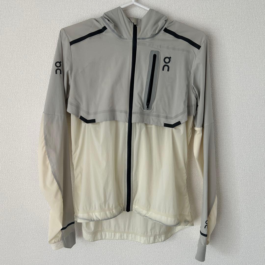 On ウィンドジャケット レディース XS グレー/ホワイト