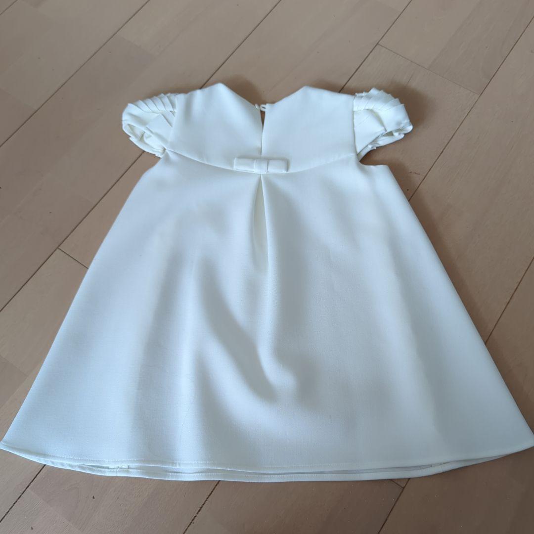 ✩ヨーコチャン✩　ホワイト フリル付きドレス XS