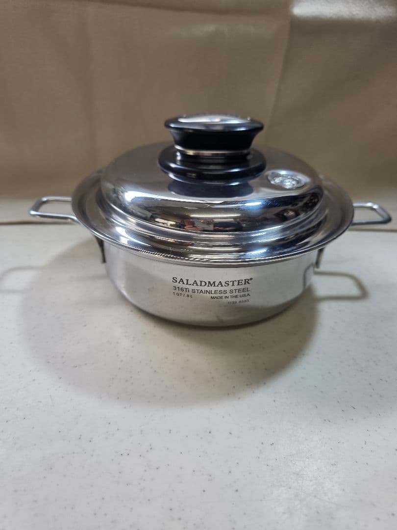 ◇leeds◇SALADMASTER （１コート）ステンレス深型鍋■中古■