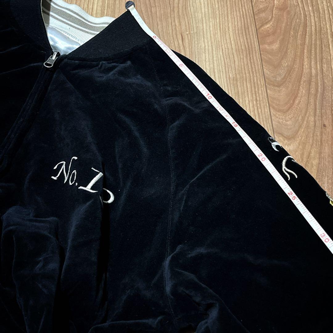 Schott ショット別珍　龍　刺繍　 リバーシブル　サテン　 スカジャン　M