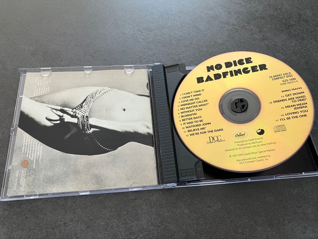 洋楽 Badfinger No Dice 24K Gold Disc