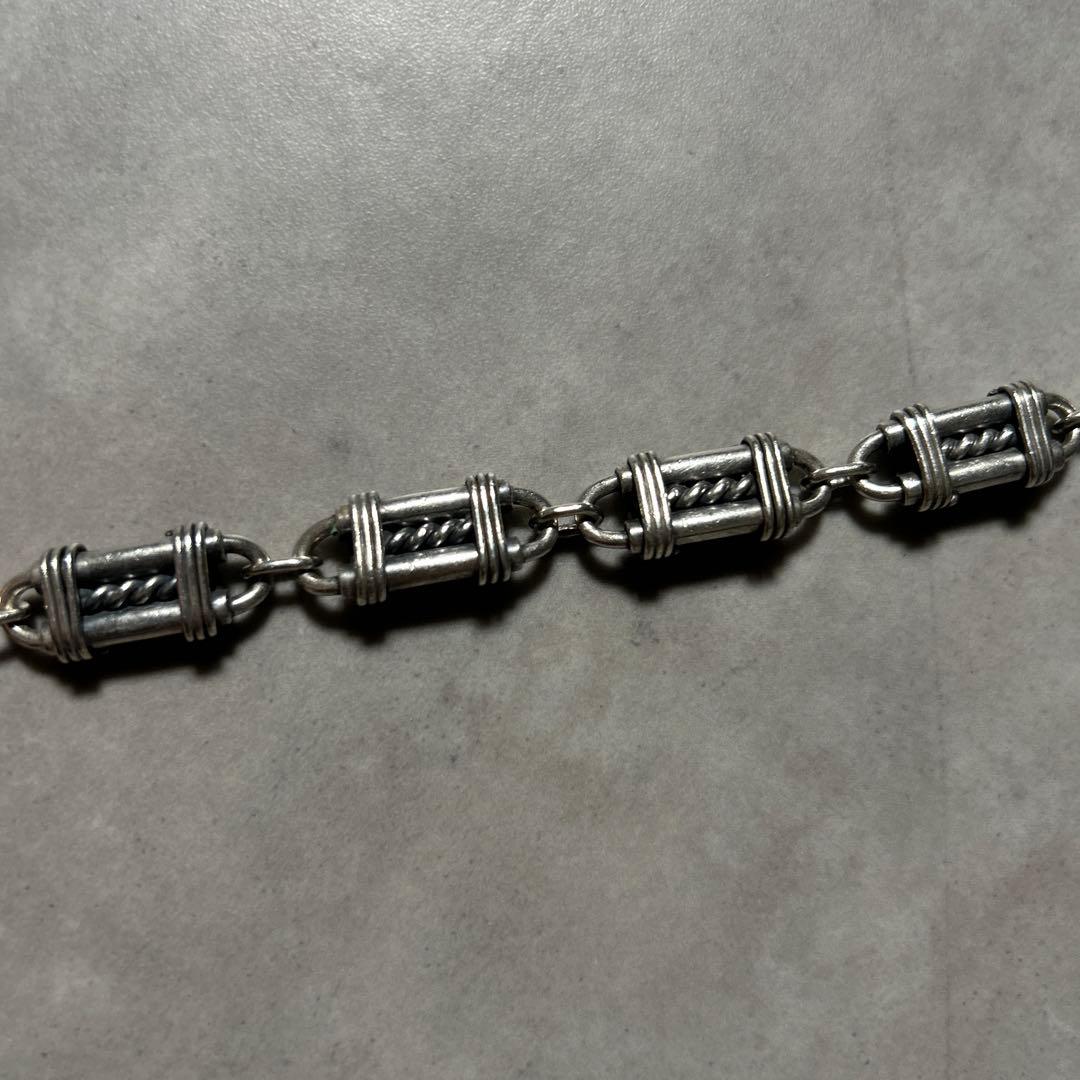 【NA】ヴィンテージ メキシコ製 ブレスレット シルバー925シェーヌダンクル型