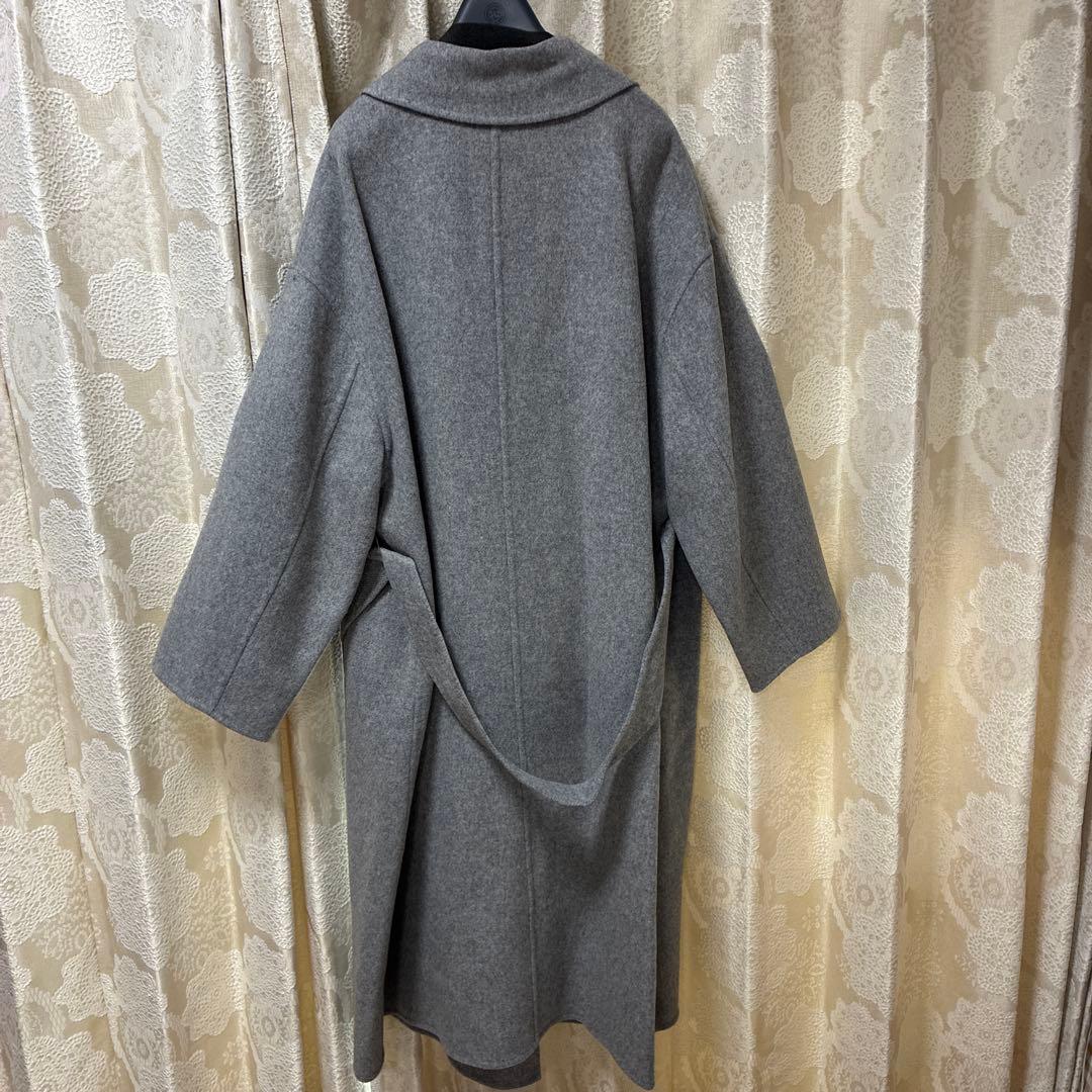 23区　Manteco グレーロングコート 44