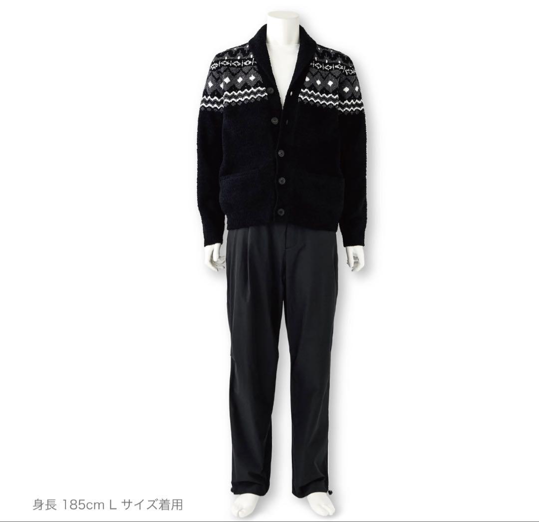 kashwere JACQUARD CARDIGAN Mサイズ グレー