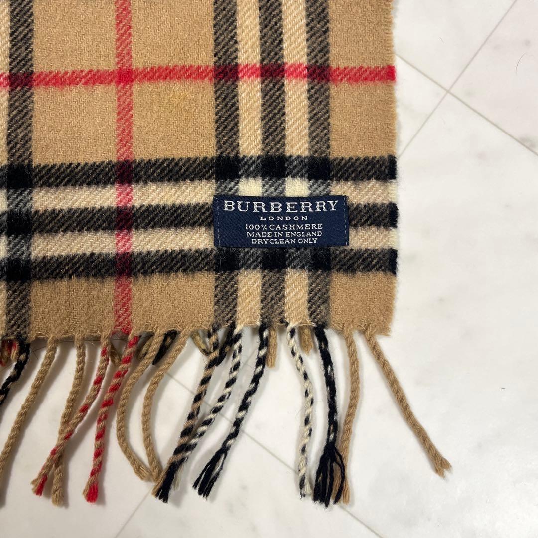 BURBERRY バーバリー カシミヤマフラー ノバチェック