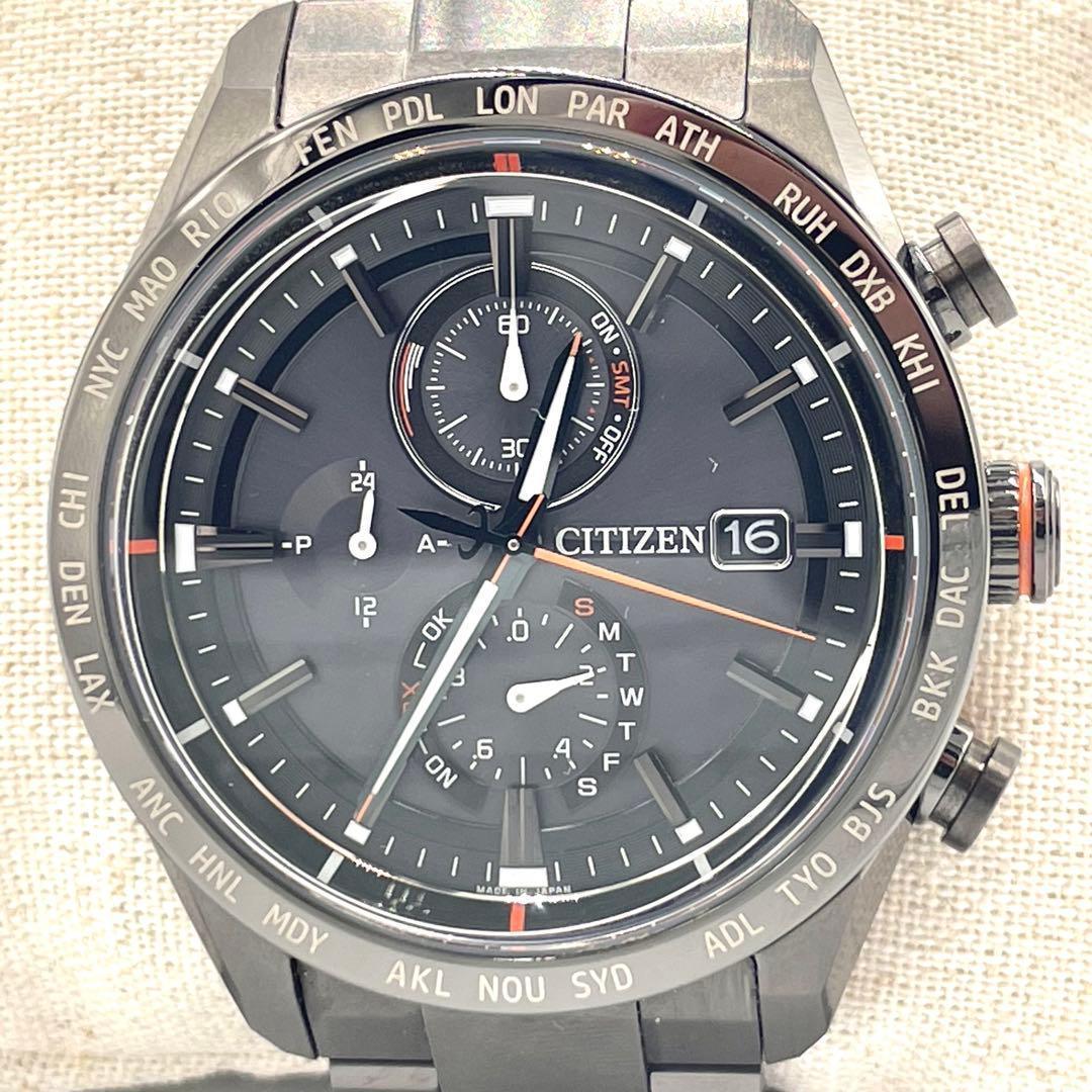 ✨極美品✨CITIZEN ATTESA アテッサ アクトライン ブラックチタン