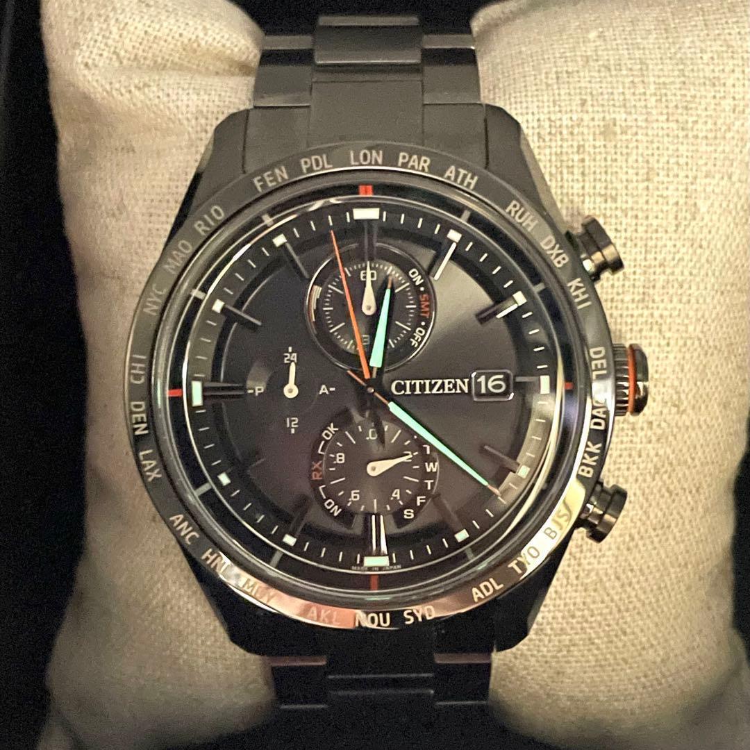 ✨極美品✨CITIZEN ATTESA アテッサ アクトライン ブラックチタン