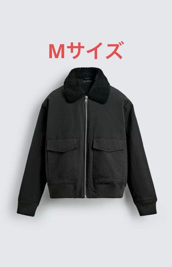 ZARA コンビボンバージャケット