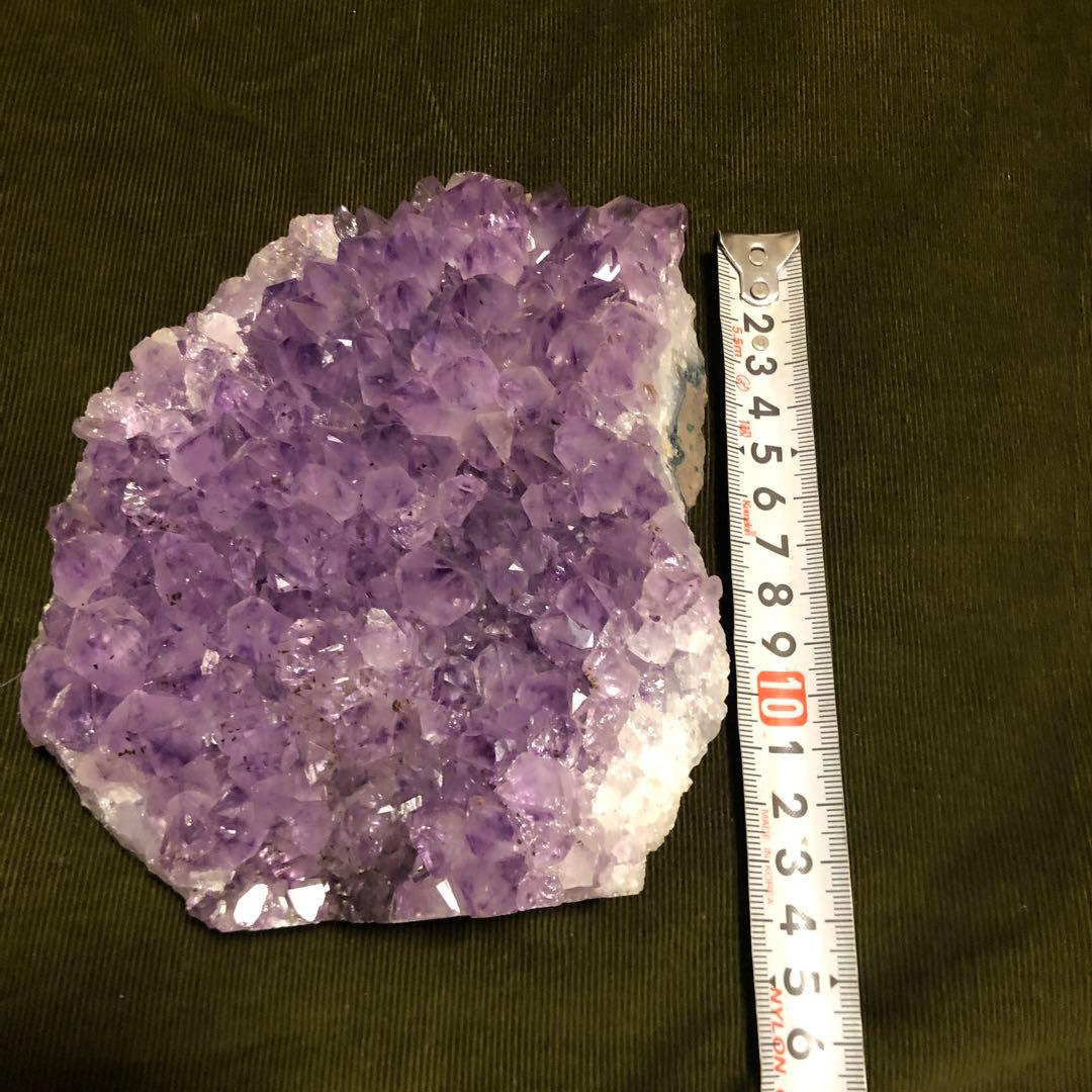 アメジスト 置物 木製台座付き