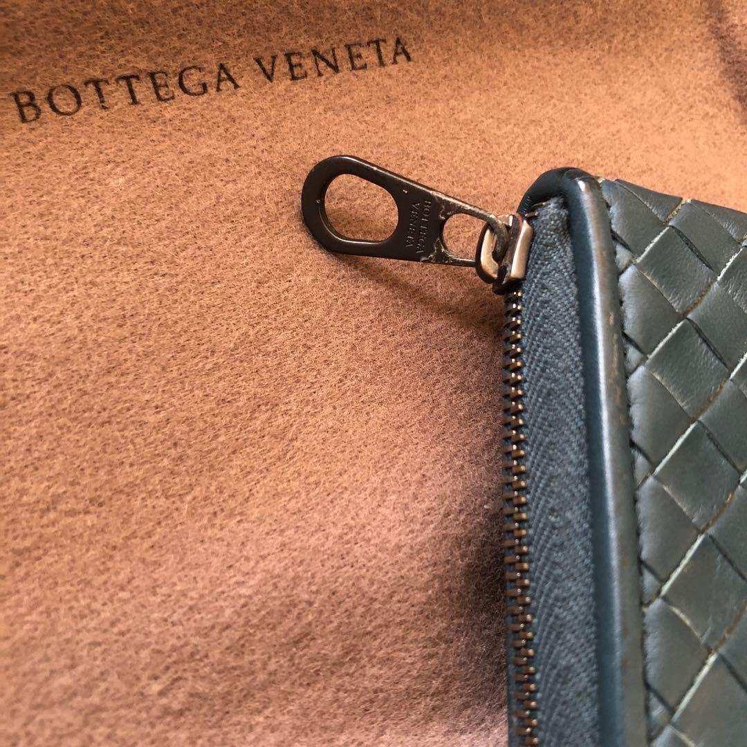 ボッテガヴェネタ　編み込みラウンドファスナー長財布