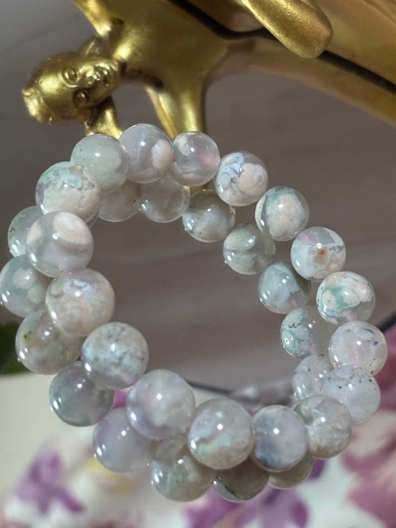 グリーン桜メノウ☆桜瑪瑙