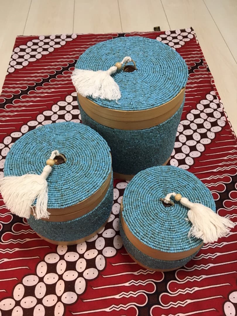 Fromバリ　バンブービーズバスケット3点セット