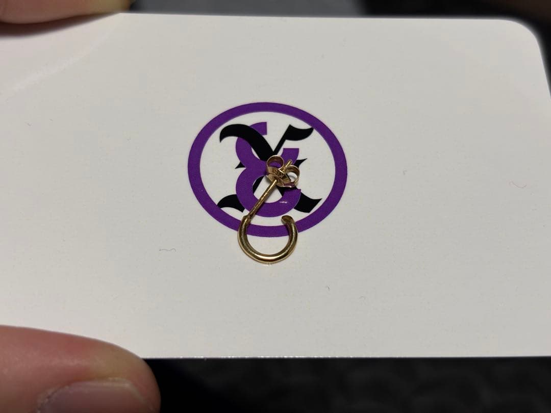 CAREERING XXX001 18Kゴールド ピアス(片耳用)