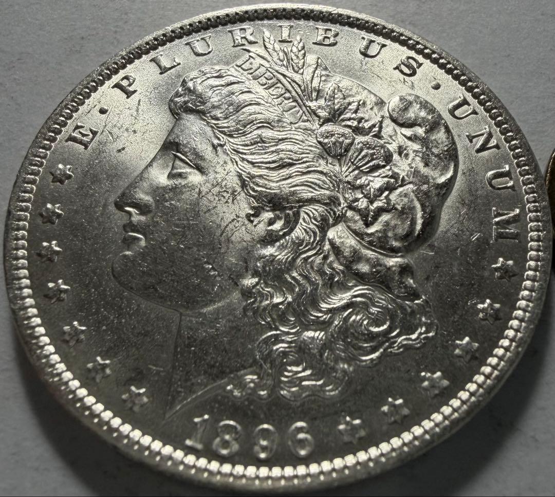 招*@様 1896年アメリカ合衆国モルガン・ドル 銀貨　ハイグレード