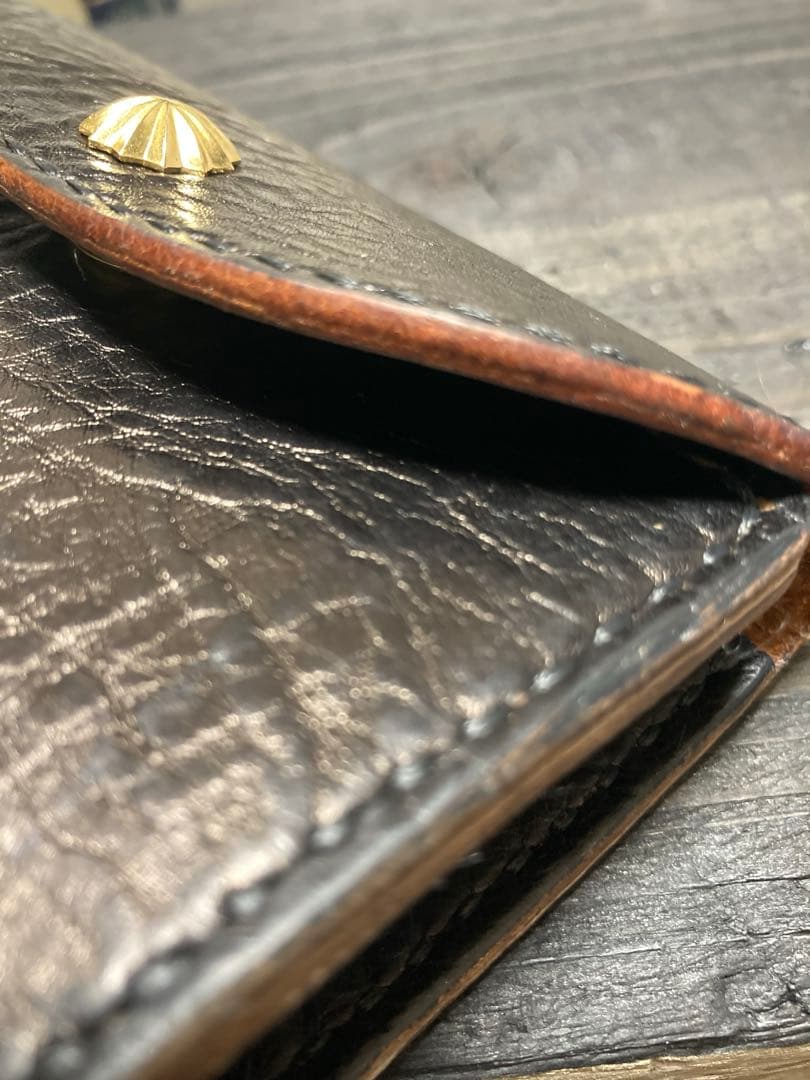 イタリアンレザー　三つ折りウォレット