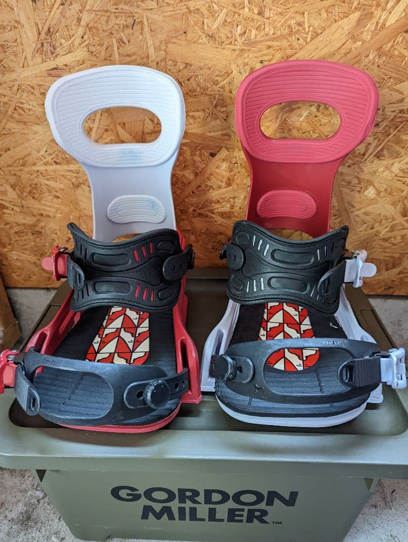 bentl トランスファー ビンディング 赤/白 M