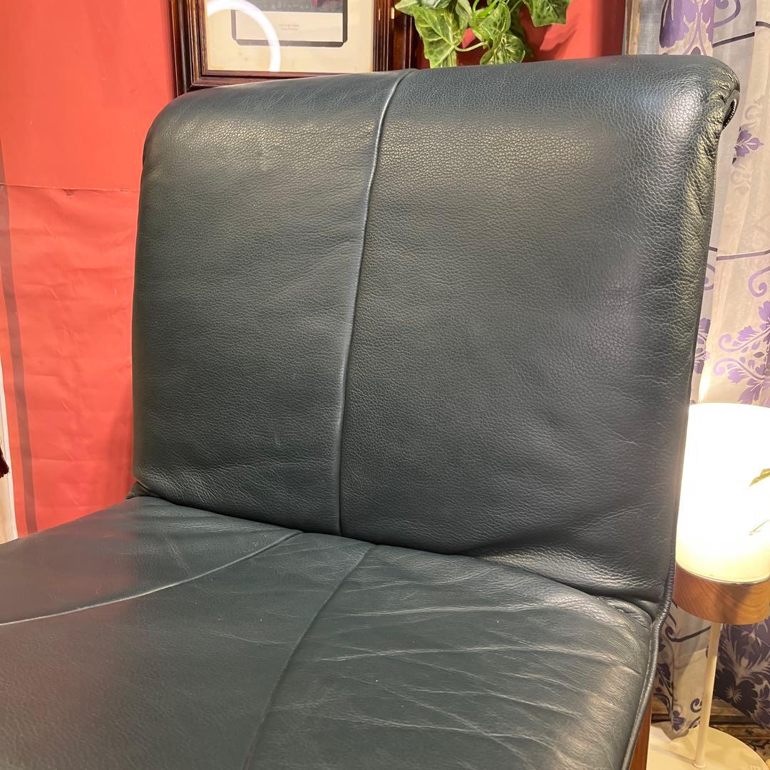 Sale ヴィンテージ 富士ファニチャー　革張りチェア　軽量　美品