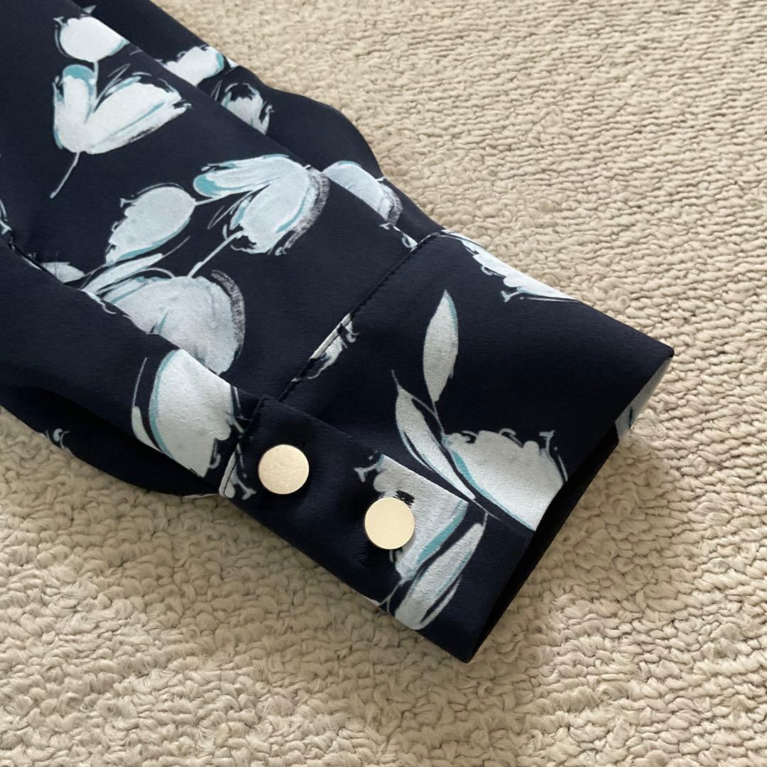 アナイ　ネイビー 花柄 ロングドレス　ワンピース