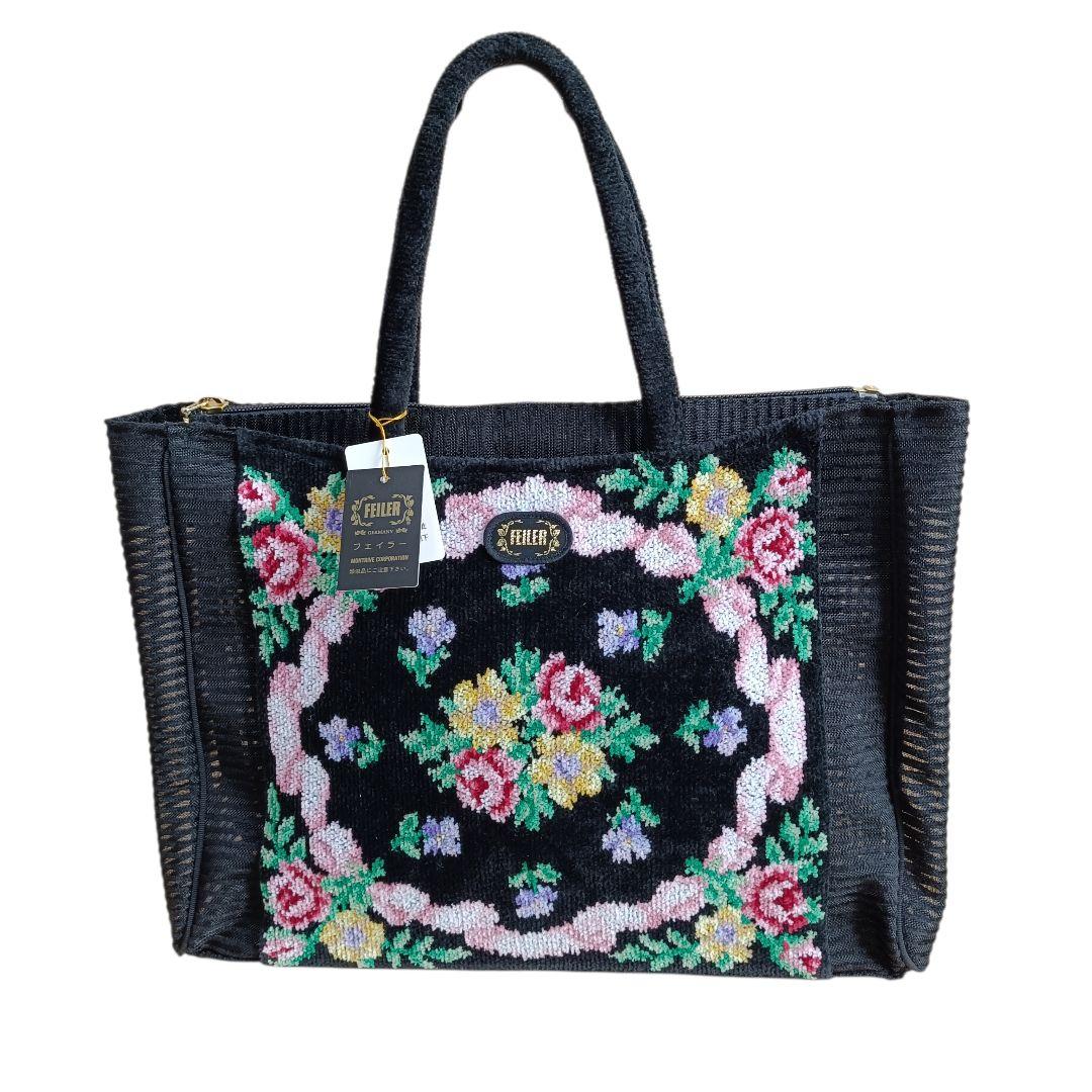 未使用 フェイラー FEILER トートバッグ シュニール織り