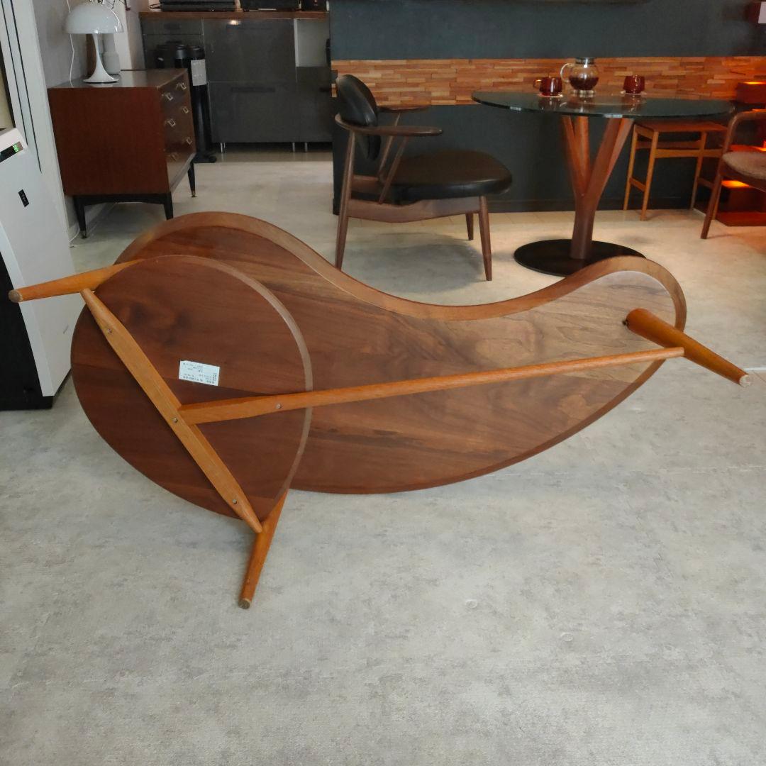 【オイル塗装】CIVILリビングテーブル(ウォールナット＋オーク)柏木工