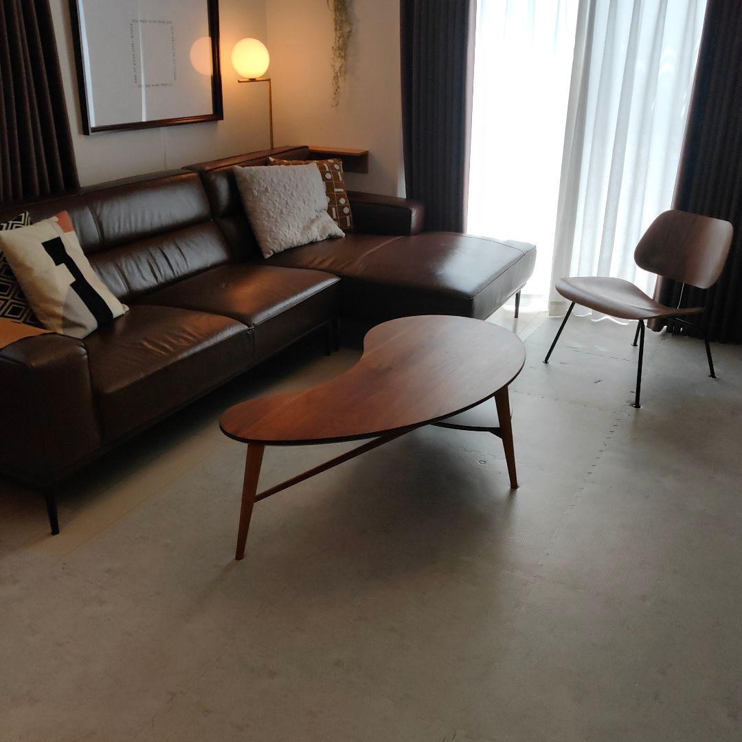 【オイル塗装】CIVILリビングテーブル(ウォールナット＋オーク)柏木工