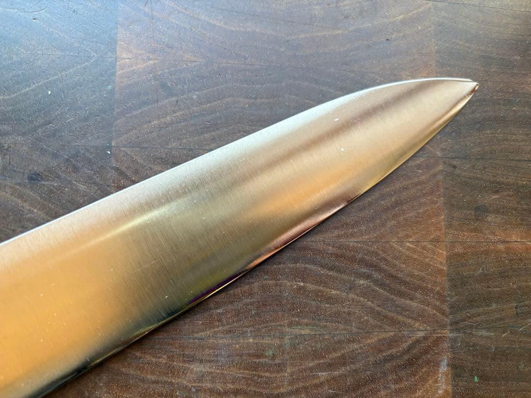 日本橋　木屋　牛刀　230mm 7寸半　包丁　洋包丁　炭素鋼　全鋼　シェフナイフ