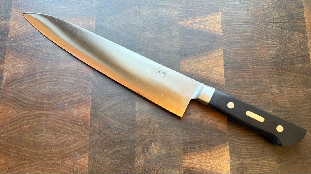 日本橋　木屋　牛刀　230mm 7寸半　包丁　洋包丁　炭素鋼　全鋼　シェフナイフ