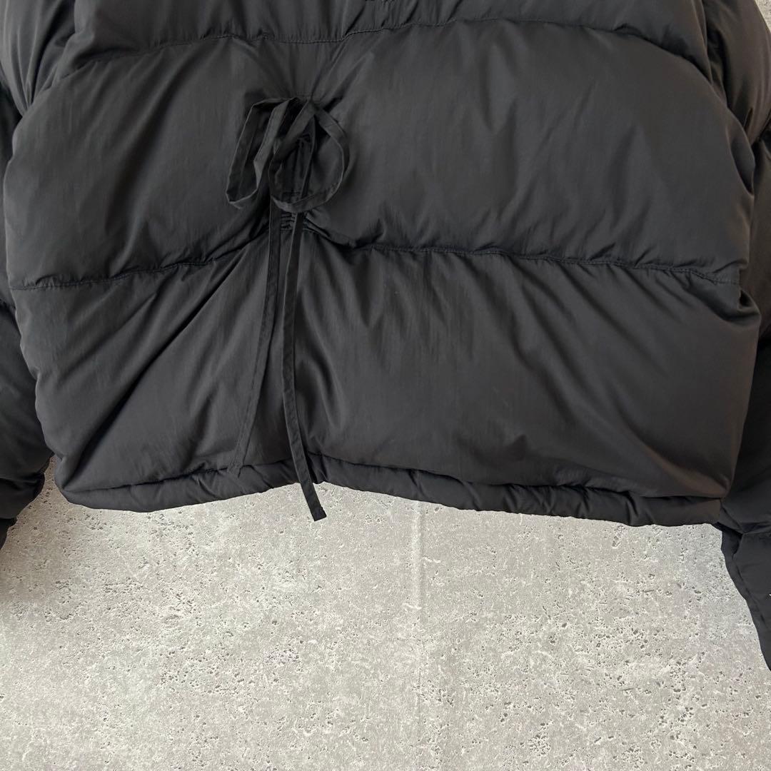 美品✨Sinoon リボンダウンジャケット　ショート丈　ブラック