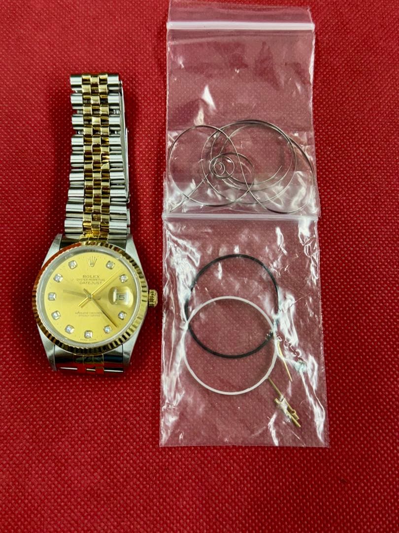 ROLEX デイトジャストコンビ10pダイヤ　メンズ36mm