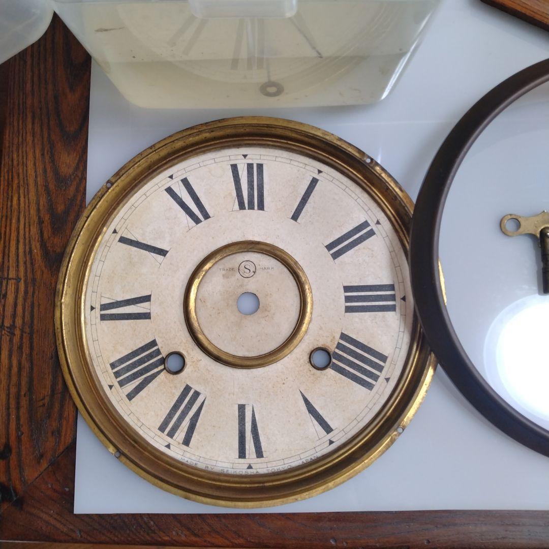 超美品動作品！分解簡易整備済！精工舎 八角振り子時計 良品ヴィンテージ掛時計