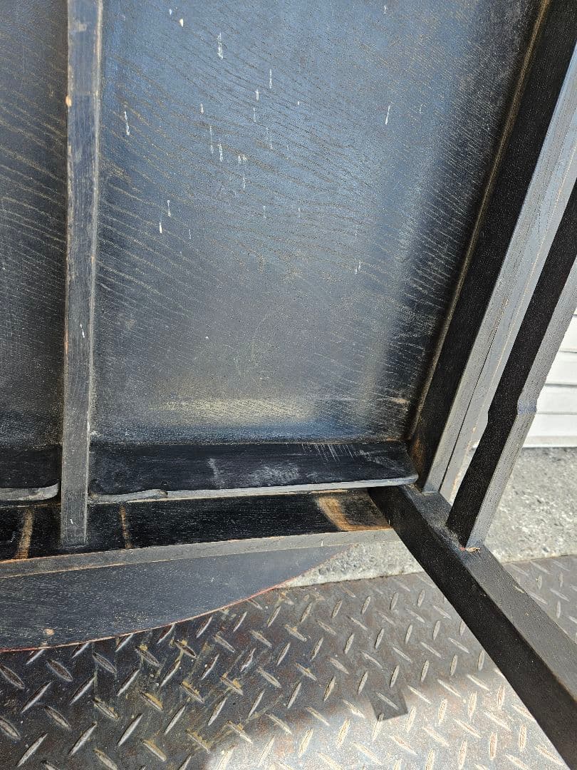 日本のアンティーク 朱塗りのちゃぶ台 折り畳み 座卓 丸テーブル 古家具