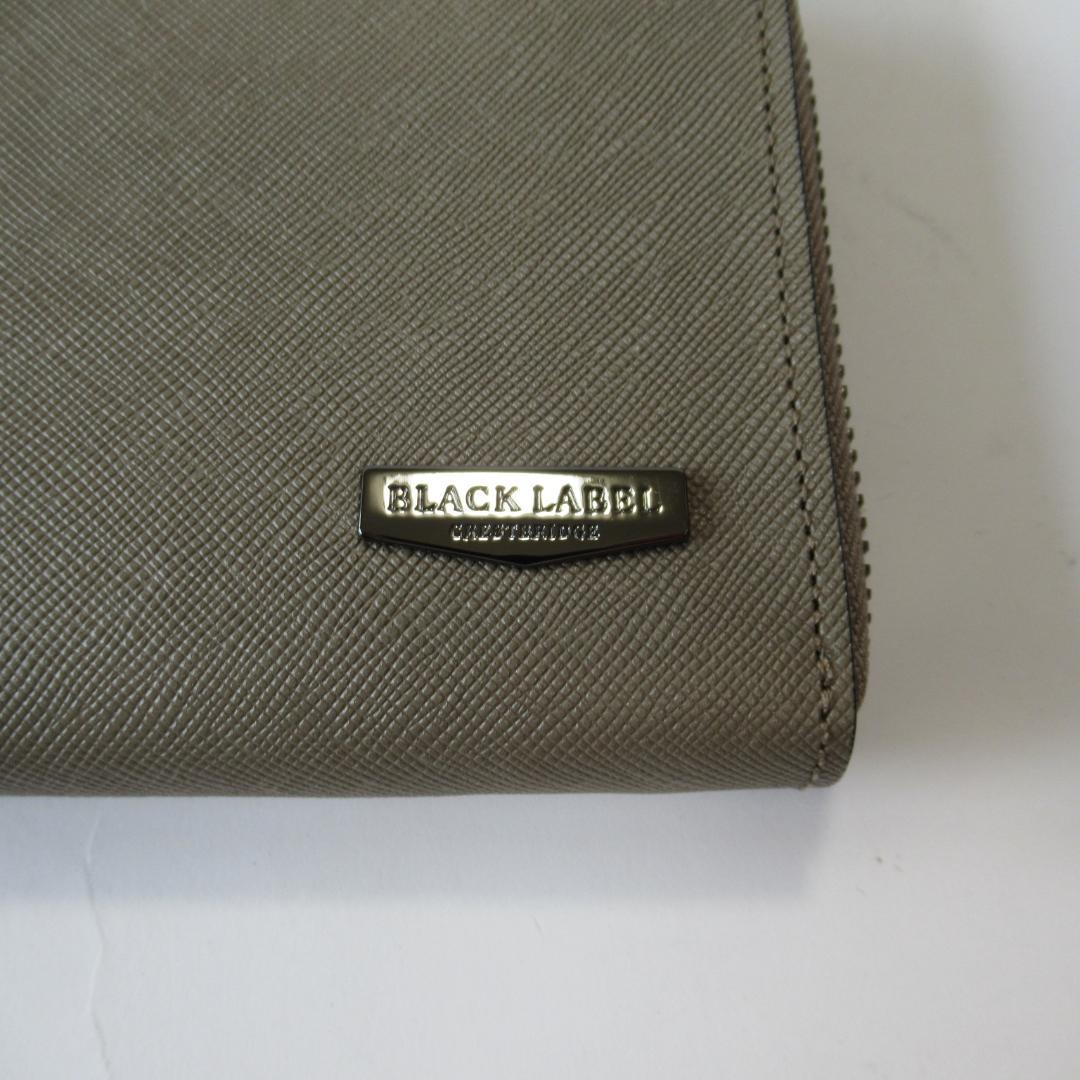 ブラックレーベルクレストブリッジ新品 ラウンドジップウォレット/長財布