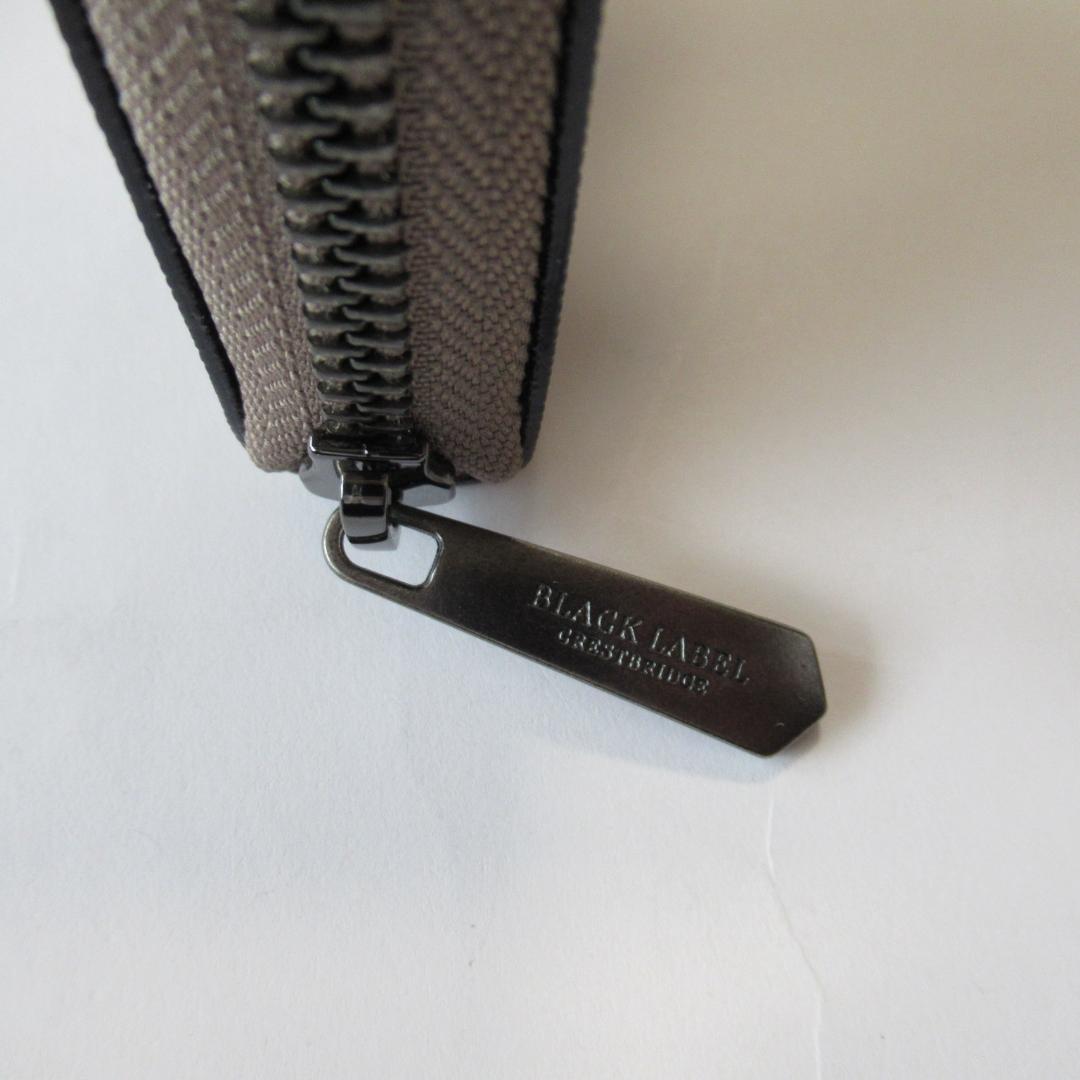 ブラックレーベルクレストブリッジ新品 ラウンドジップウォレット/長財布
