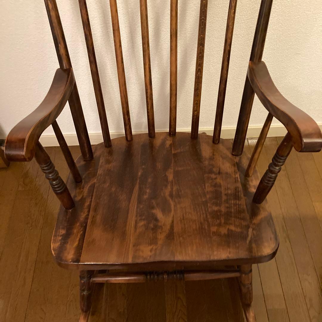 【只今お買い得価格】ロッキングチェア・レトロ・アンティーク木製椅子