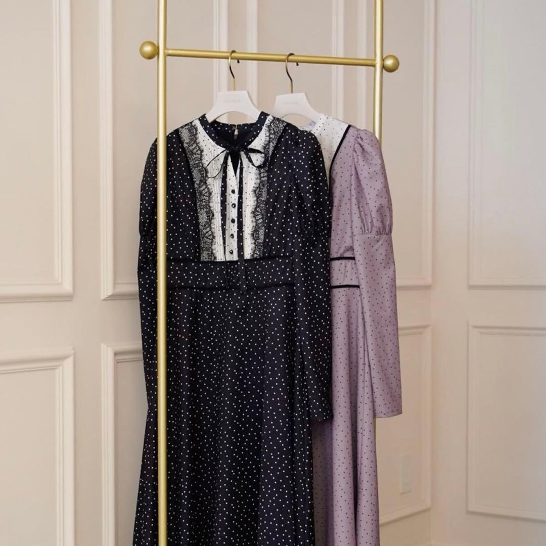 ワンピース orangerie dot long dress