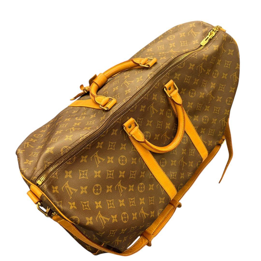 [鑑定済] ルイヴィトン モノグラム キーポルバンドリエール55 M41414