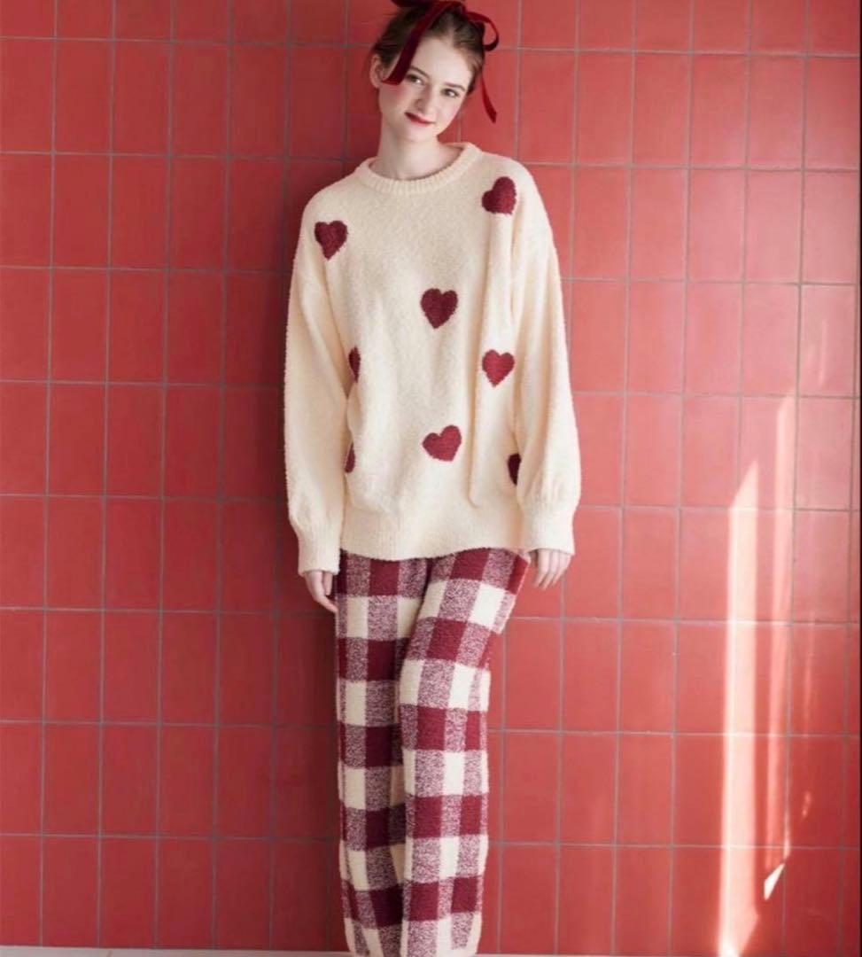 ピーチジョン　ホイップリーハートチェックパジャマ　レディースサイズのみ