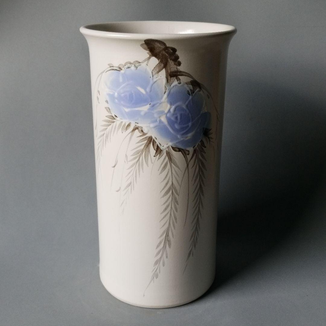 信楽焼傘立て  花絵 高さ４８cm