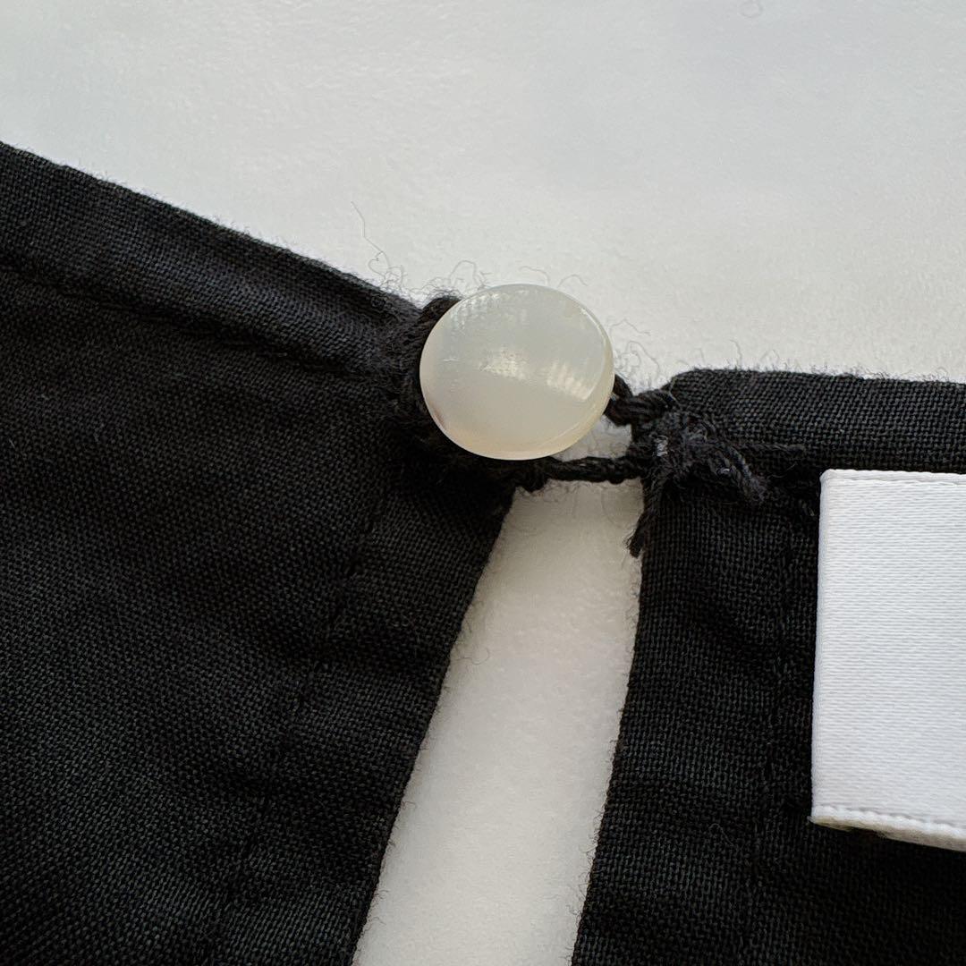 【美品】近年 マーレット ソリマン ティアード ワンピース ブラック コットン