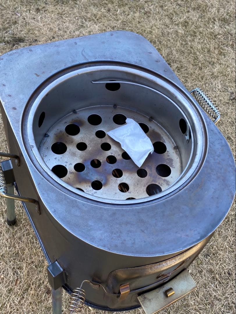 【小川キャンパル　ちびストーブ】コンパクト 薪ストーブ スチール製