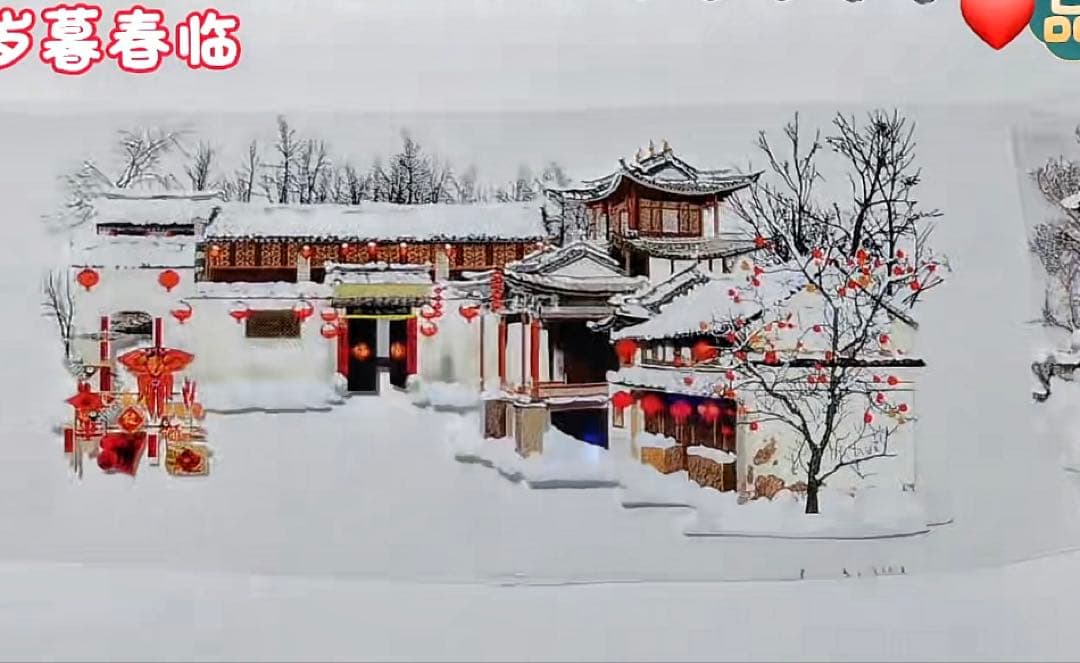 【9117】海外　マスキングテープ　5m巻　PET 新年　雪景色　冬　背景系