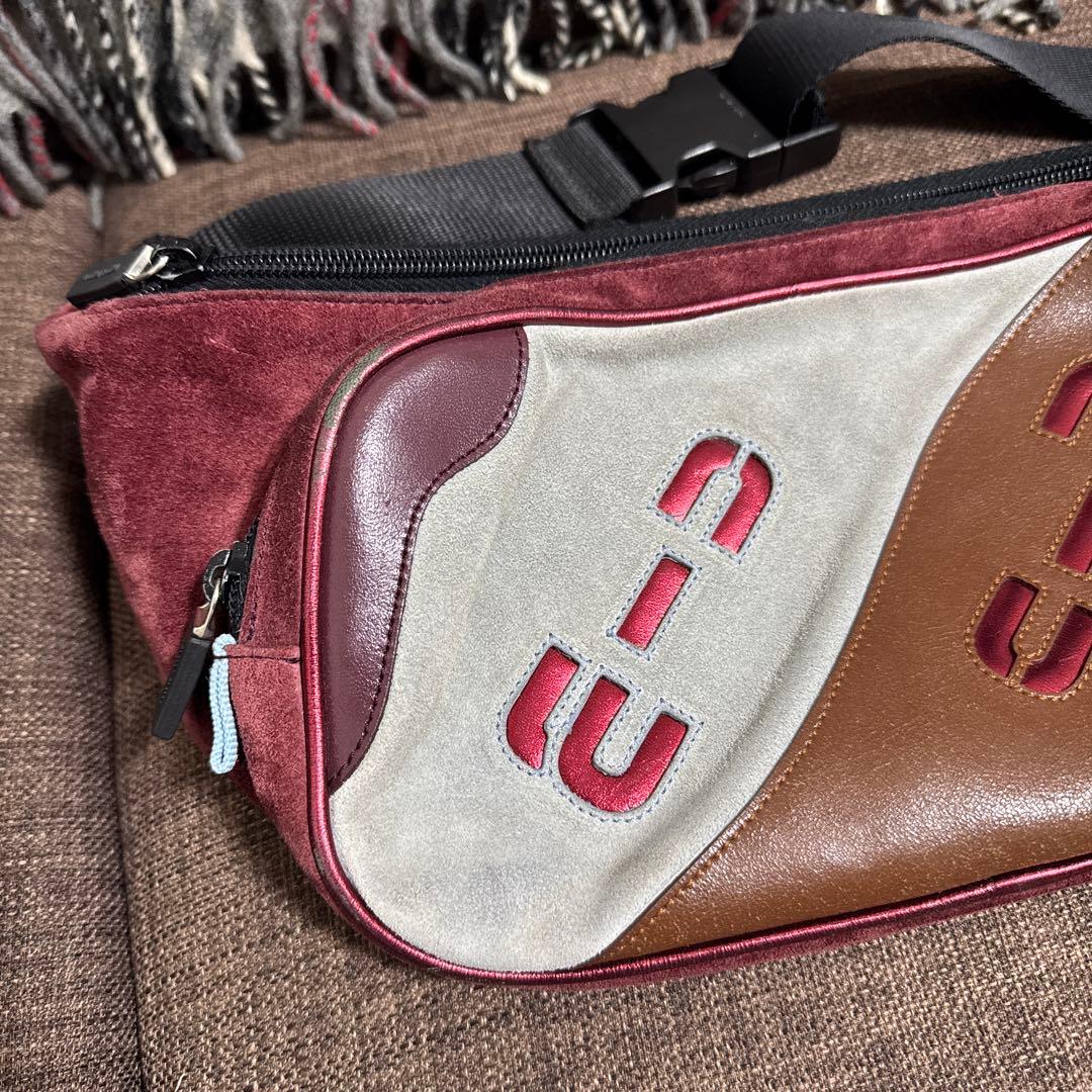 バッグ 00s special archive miumiu logo body bag