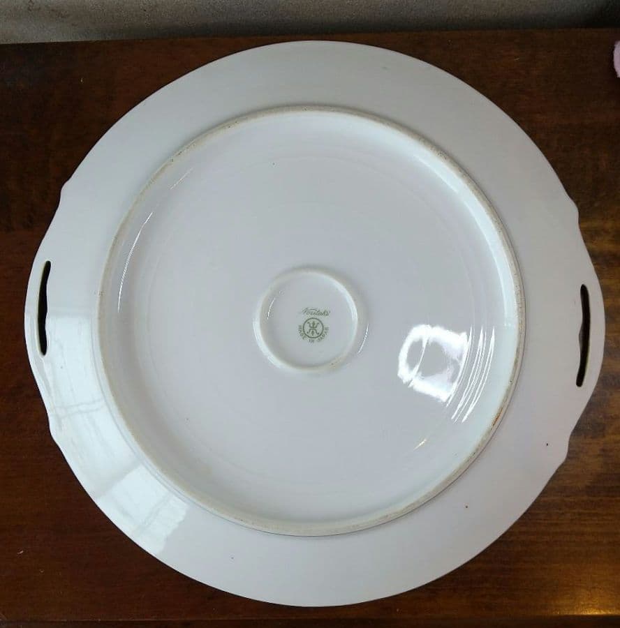 希少 オールドノリタケ 金盛り ラズベリー柄 BBプレート マルキ印 1908年