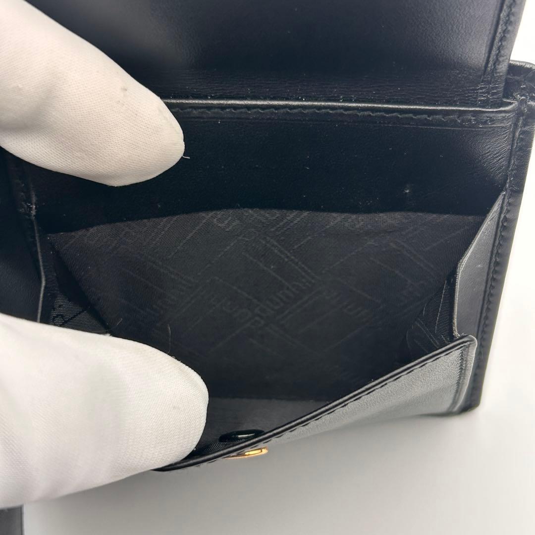 美品 dunhill ダンヒル 二つ折り財布 ブラックレザー 高級
