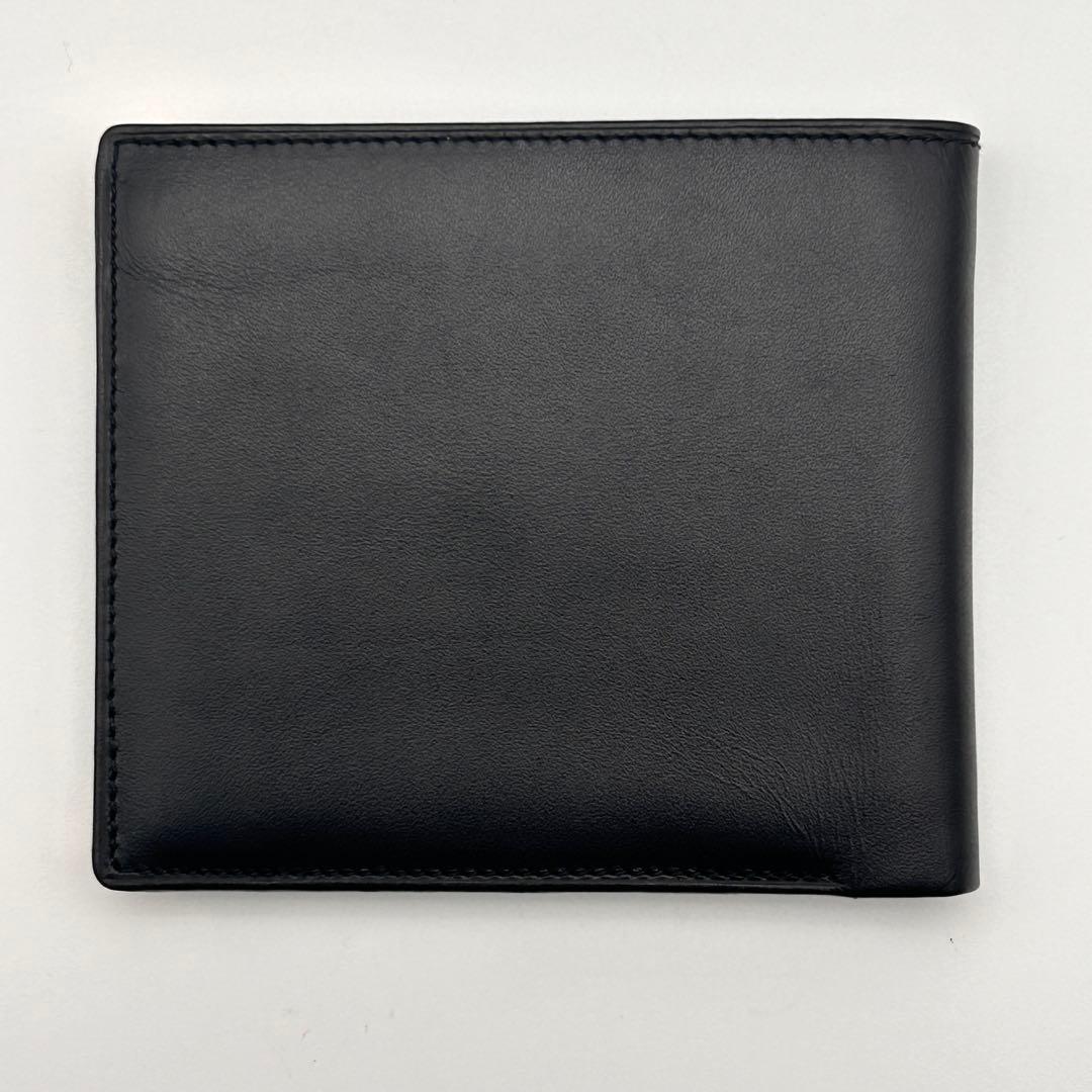 美品 dunhill ダンヒル 二つ折り財布 ブラックレザー 高級