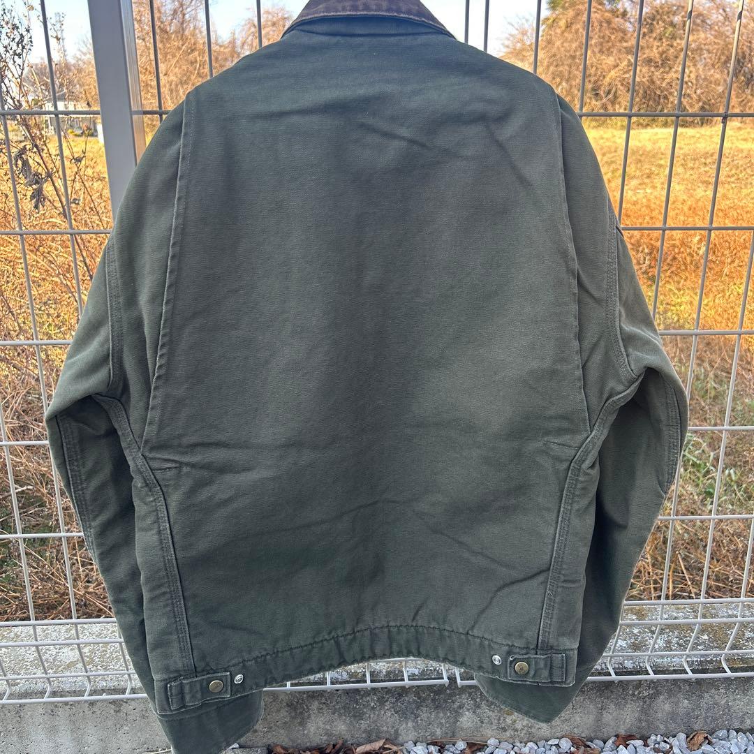 1996年製　Carharttデトロイトジャケット　モスグリーンMOS USA製
