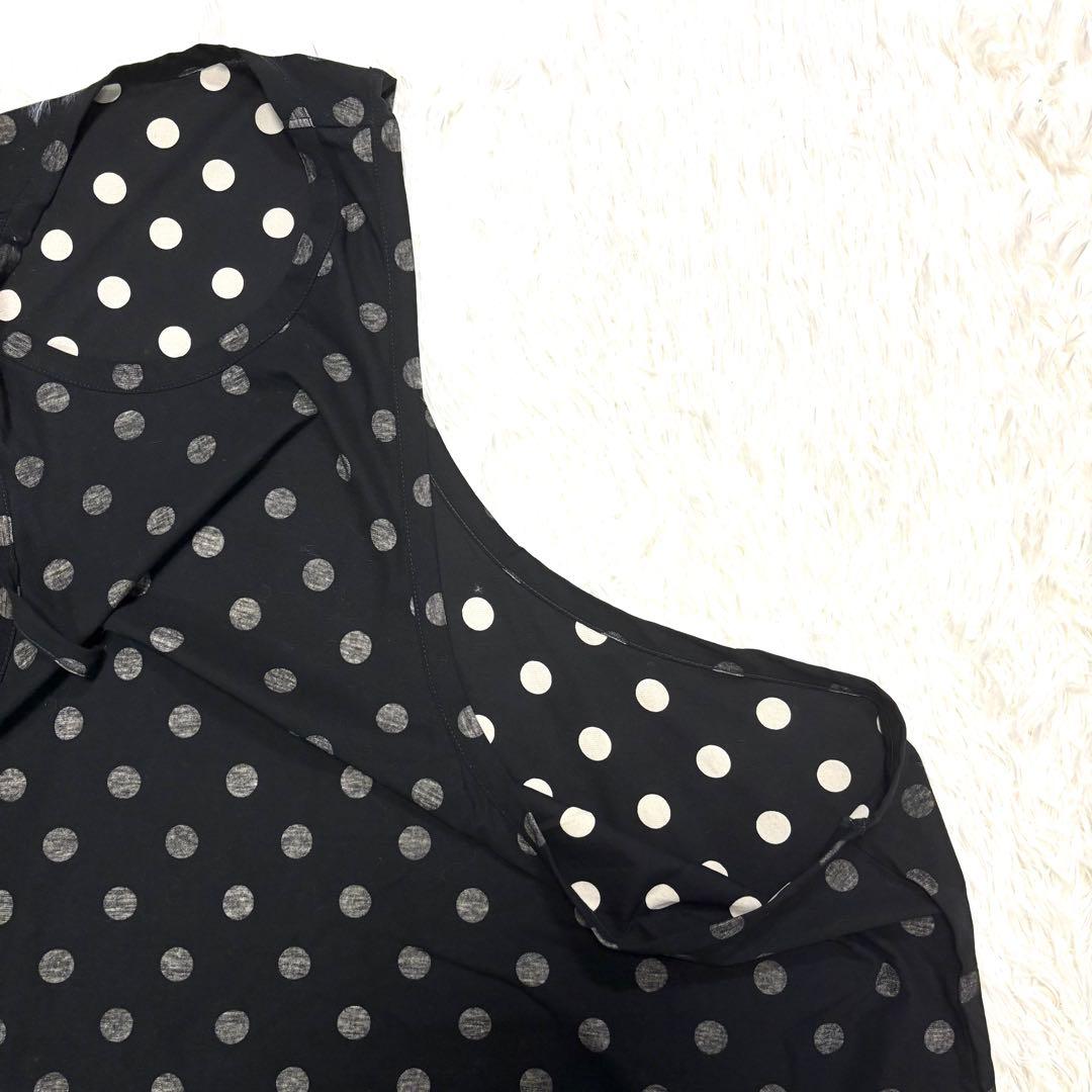 希少✨ Y's ワイズ DOT PRINT DRAPED TANK TOP M