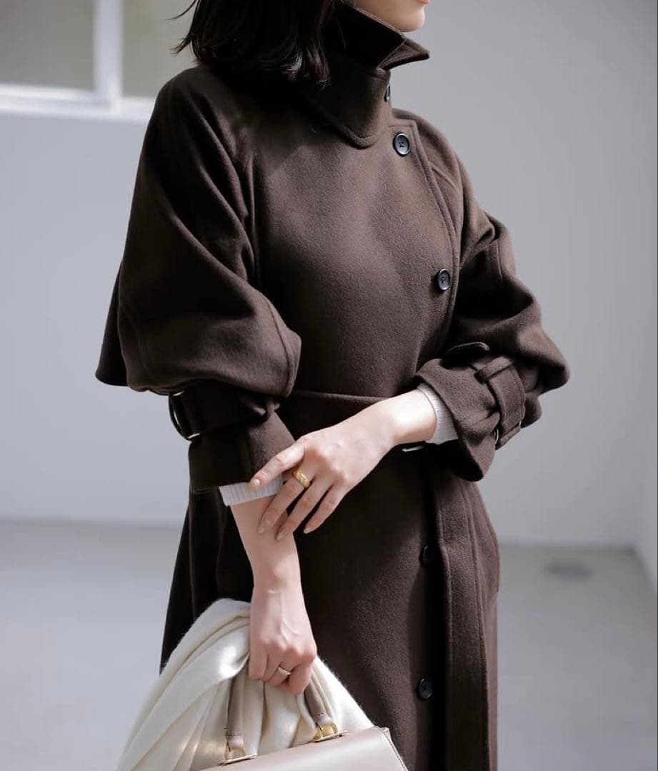 タイムセール⭐︎anuans リバーウールコート2023aw